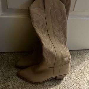 Dolce vita tan cowboy boots. Size 6 worn once